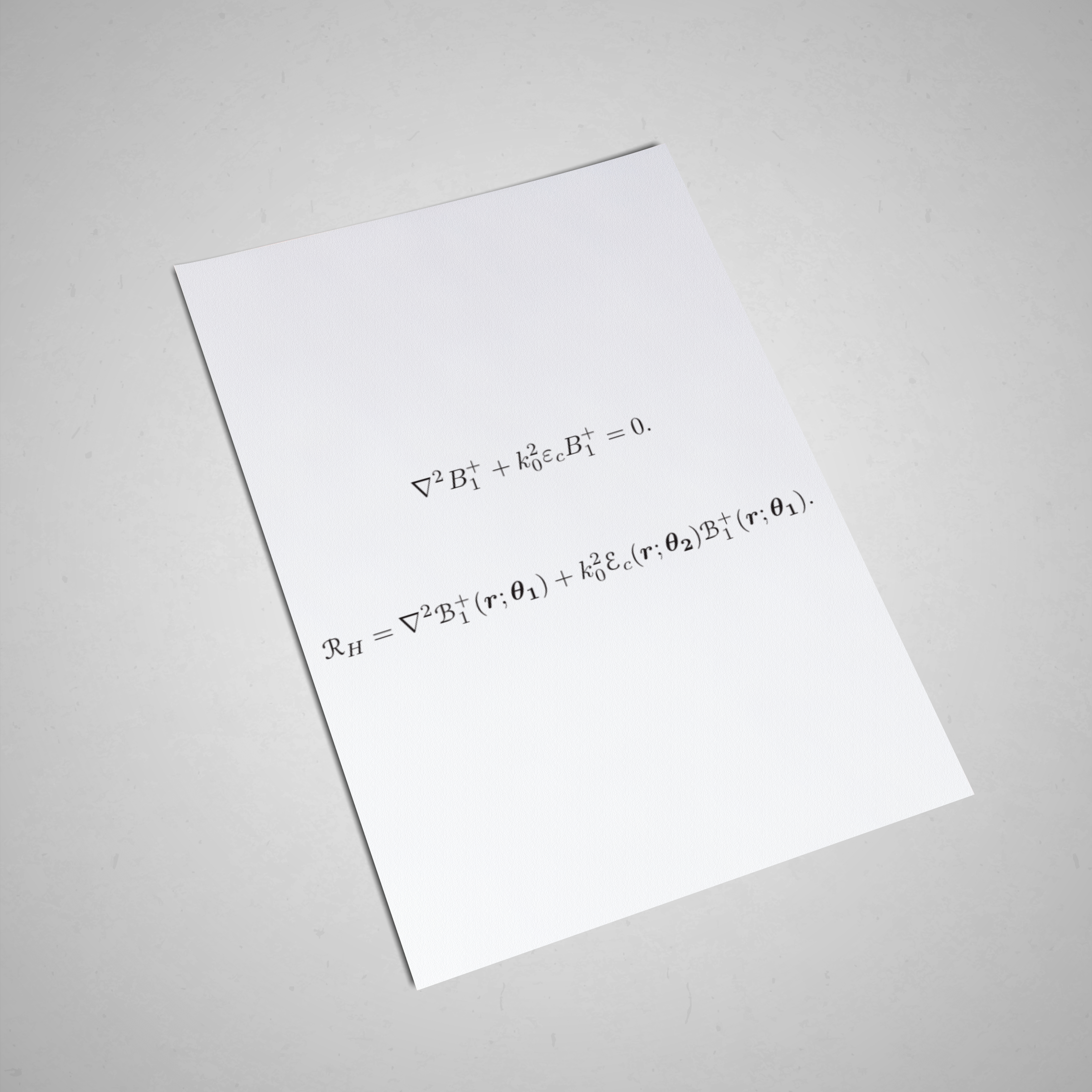 Physics Informed EPT